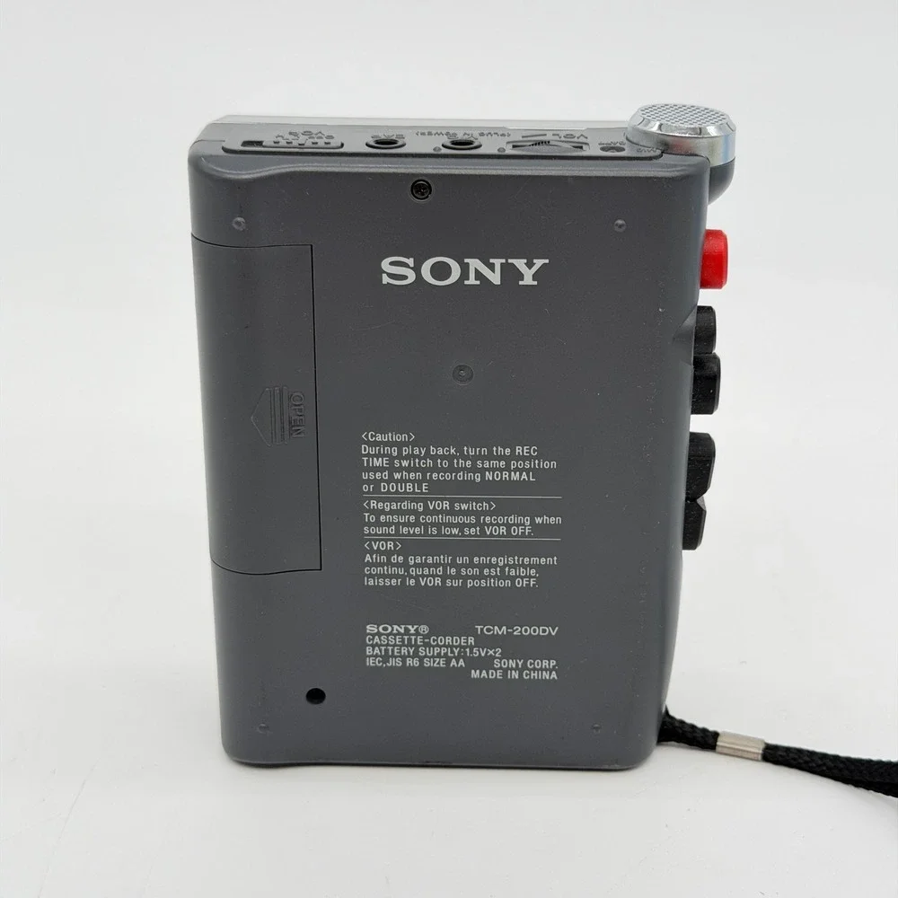 Sony TCM-200DV Cassette Handheld Voice Recorder Silver VOR Parts Doesn't Spin